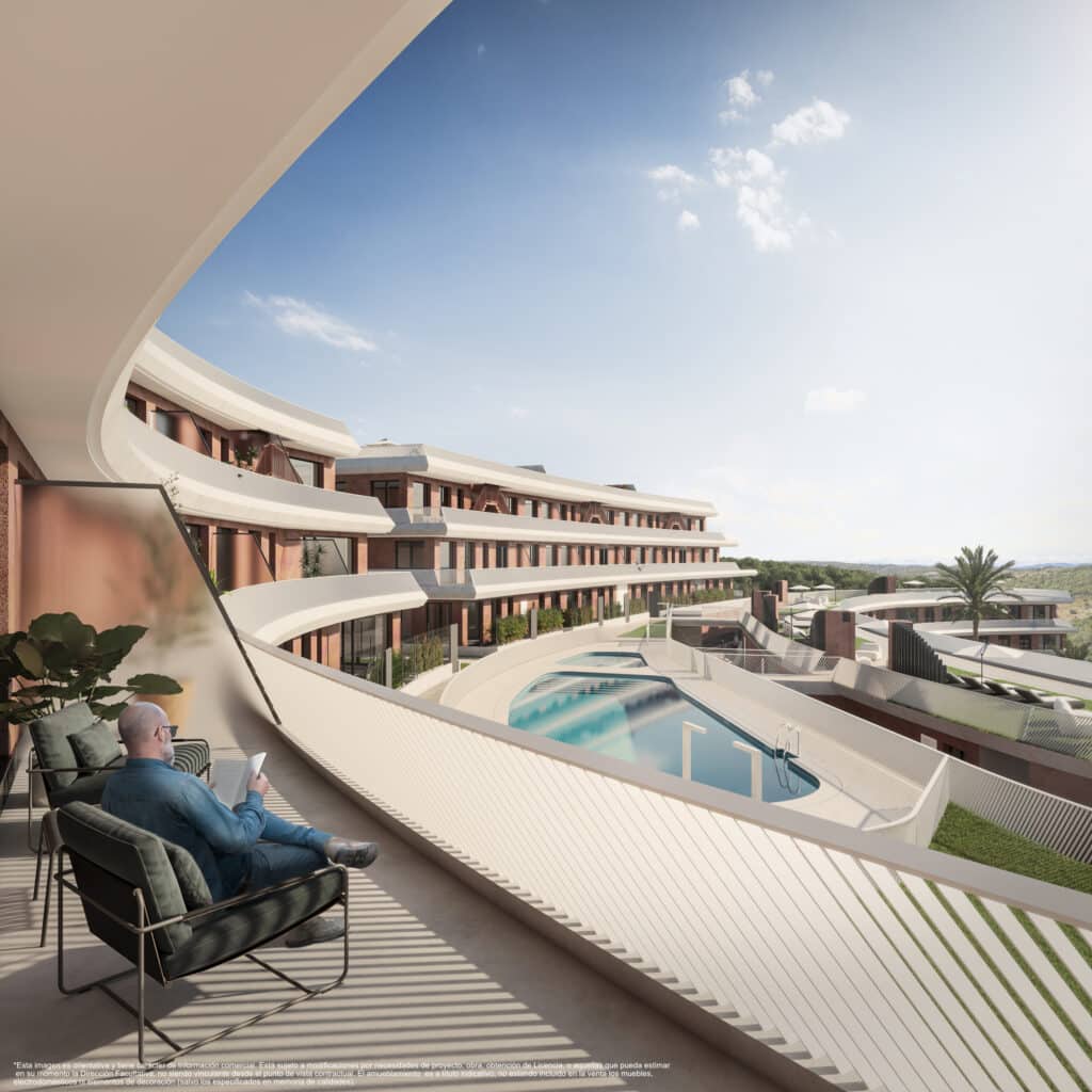 Vivir en una urbanización con piscina como este Residencial Solaris evita preparar tu casa para el verano